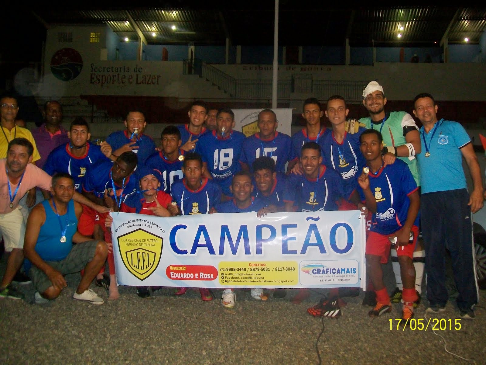 Seleção sub 20 de Wenceslau Guimarães CAMPÃO da 5ª edição do Intermunicipal de futebol masculino.