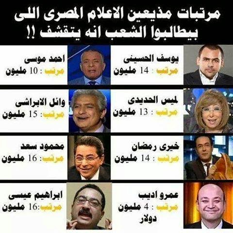 مرتبات المذيعين