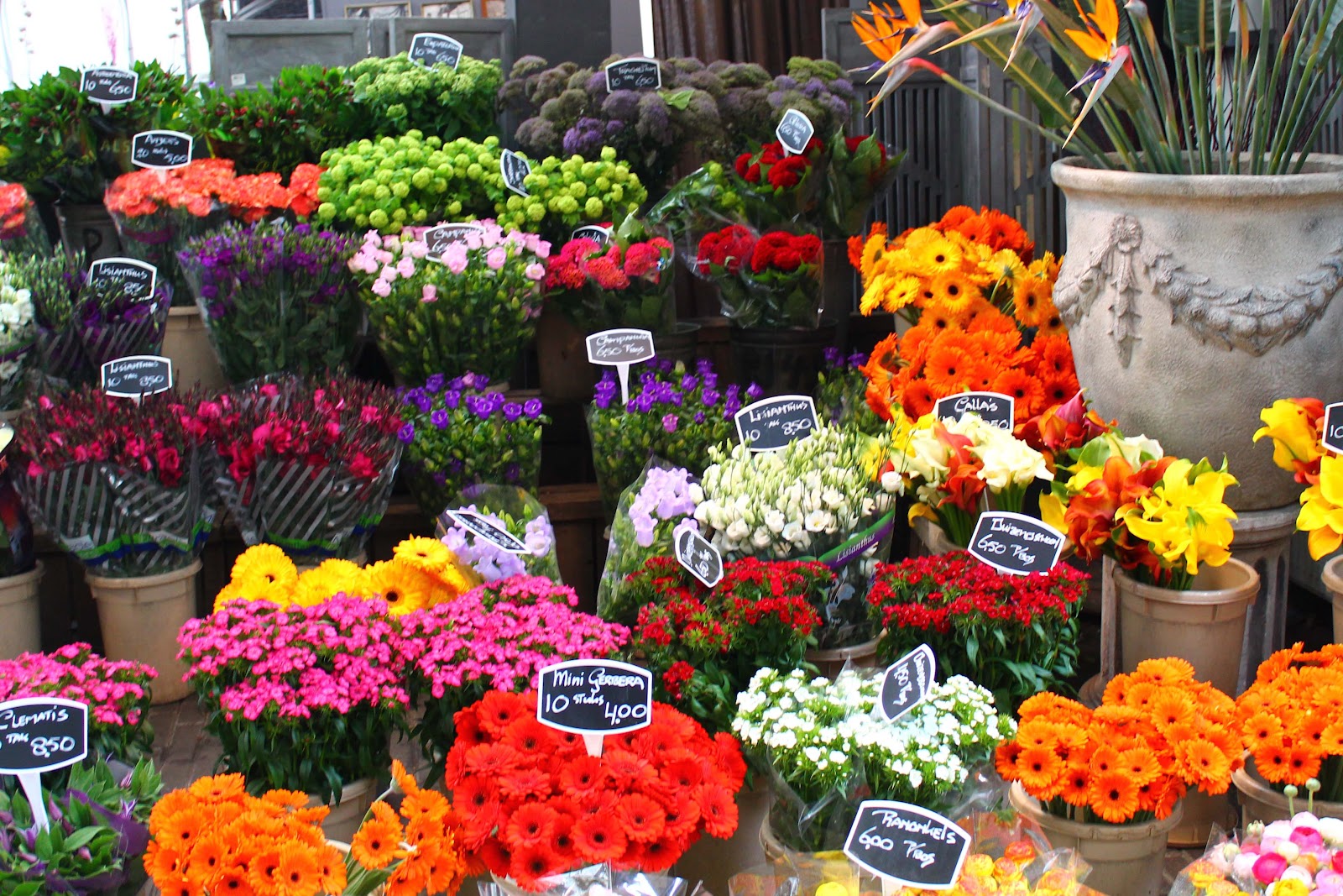 Flowers market, Amsterdam (The Netherlands) SUGAR LANE