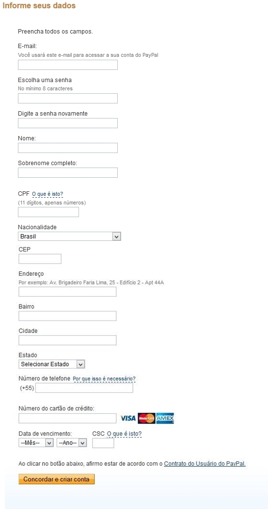 [Tutorial] como criar uma conta no PayPal