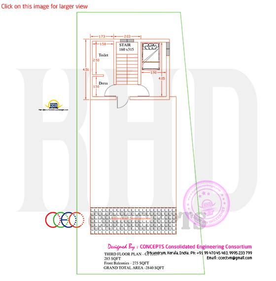 Third floor plan