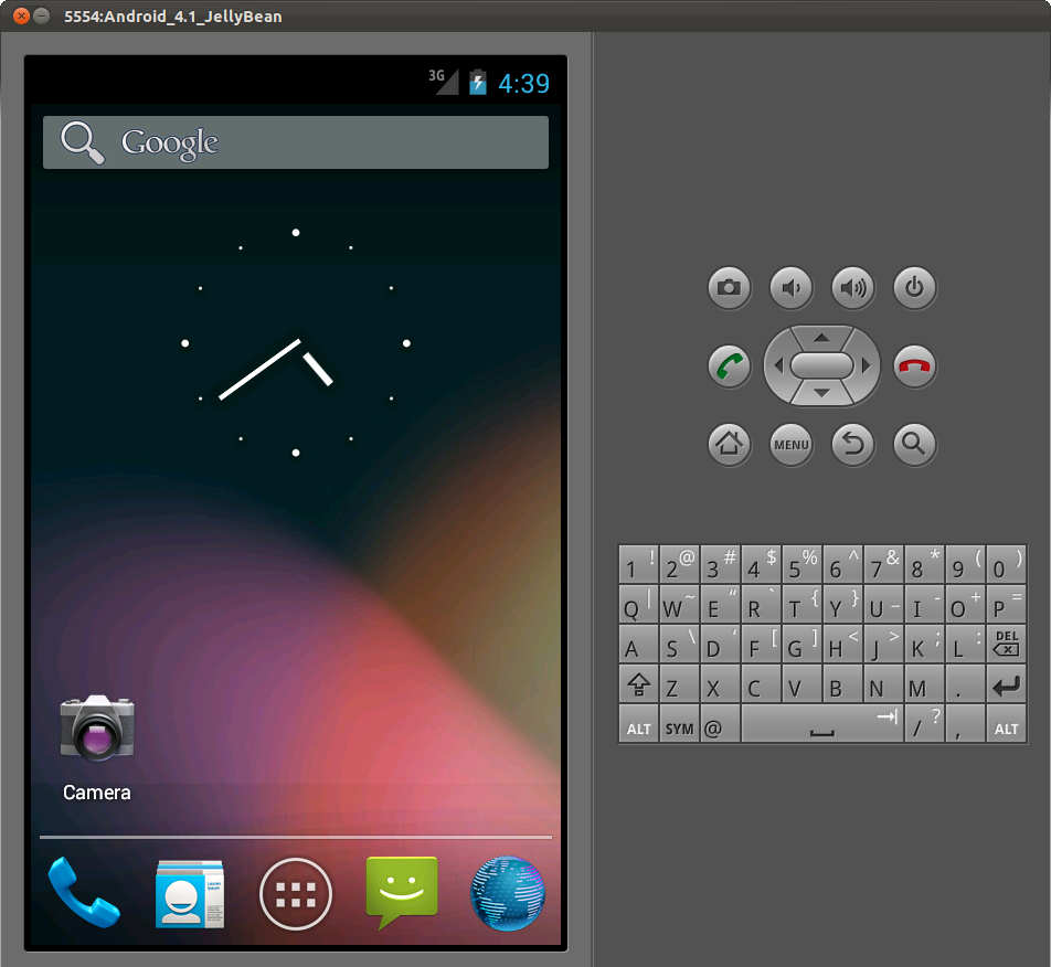 android emulator screenshot
