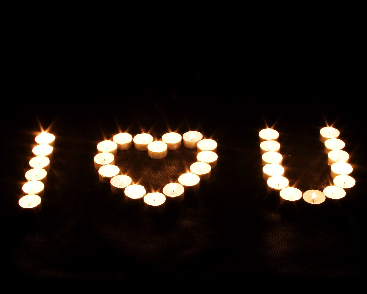 Candle I Love U Sign Love Wallpapers Romantic Wallpapers Stock