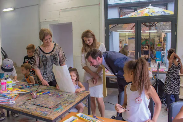 Hereditary Grand Duke Guillaume and Hereditary Grand Duchess Stephanie visited the Cooperative Association and socio-cultural Cooperations in Wiltz