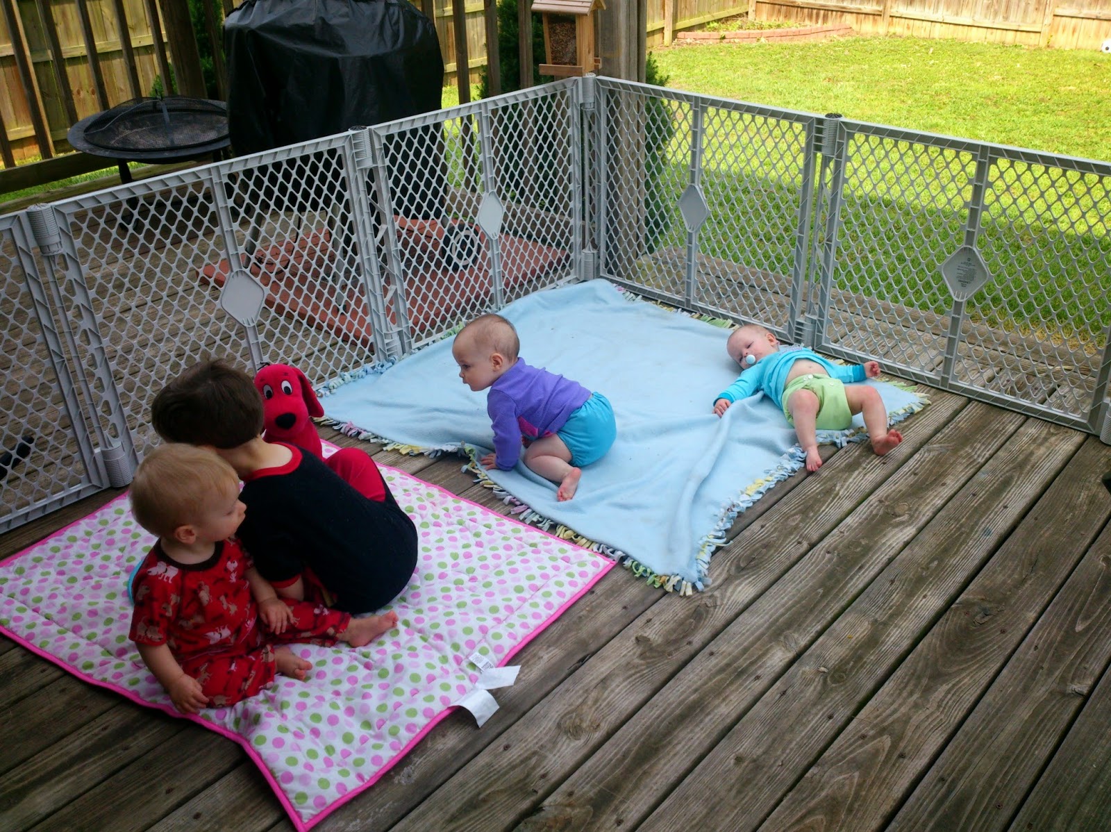 Triplets + Toddler Baby Jail