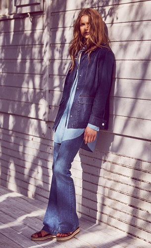 Massimo Dutti mujer pantalón vaquero y parka Massimo Dutti mujer pantalón vaquero y parka