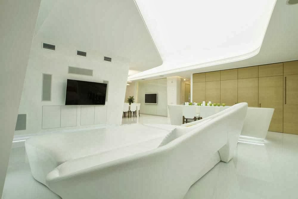 modern penthouse with twin toilets
