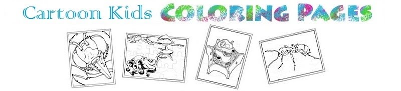 Cartoon Kids Coloring Pages