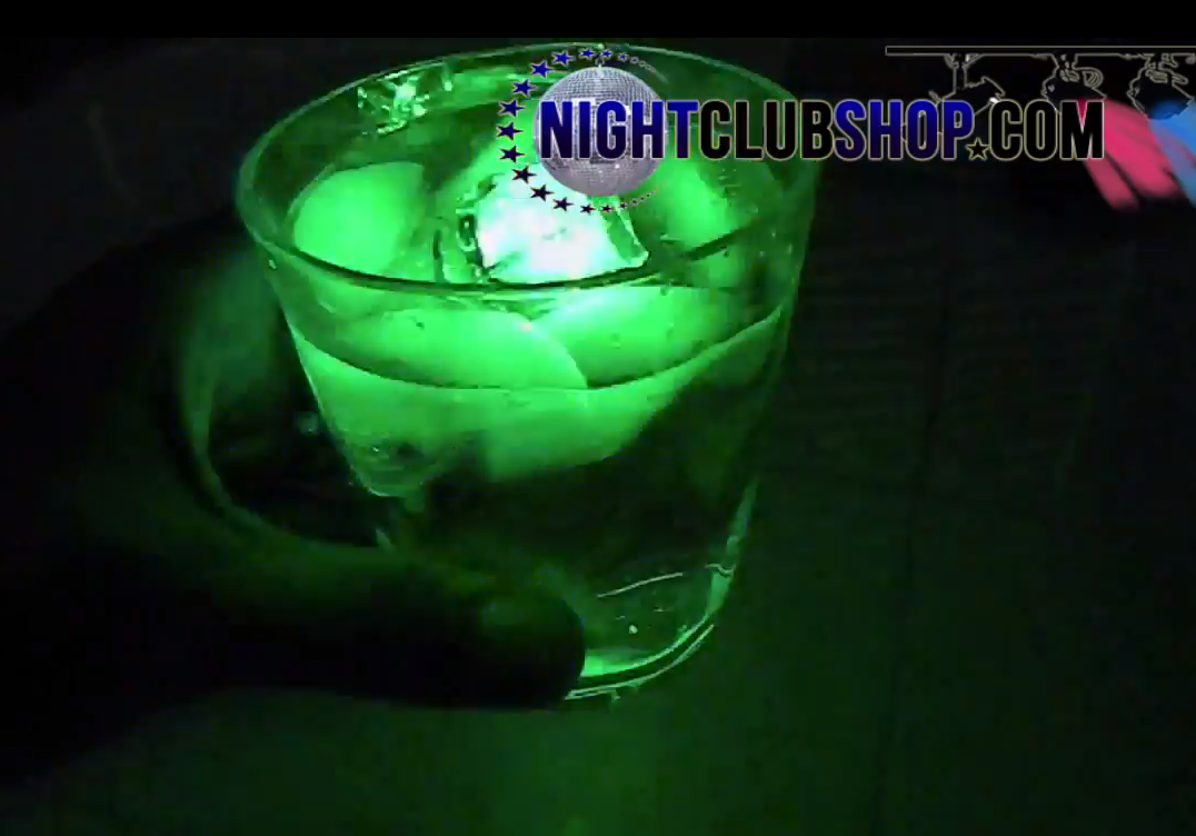 led ice cube liquid activated on off rgb led lighted ice cube