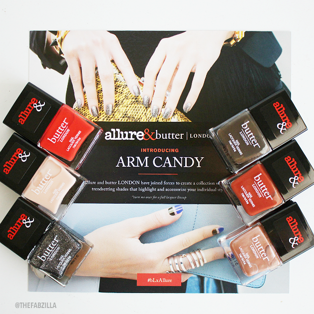 ARM CANDY Allure & Butter London (Review, Swatch, Giveaway) 