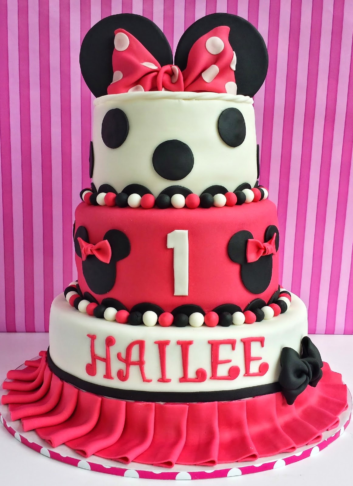 Pink Minnie Mouse Cake Stand Pink Minnie Mouse Cake Stand