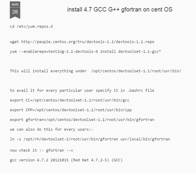 Linux All In One Helpdesk Centos How To Install Gcc Gfortran