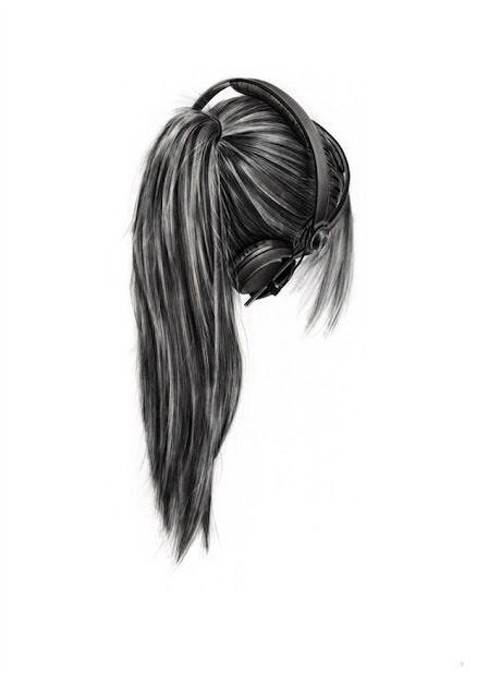 cyberpac charcoal drawings