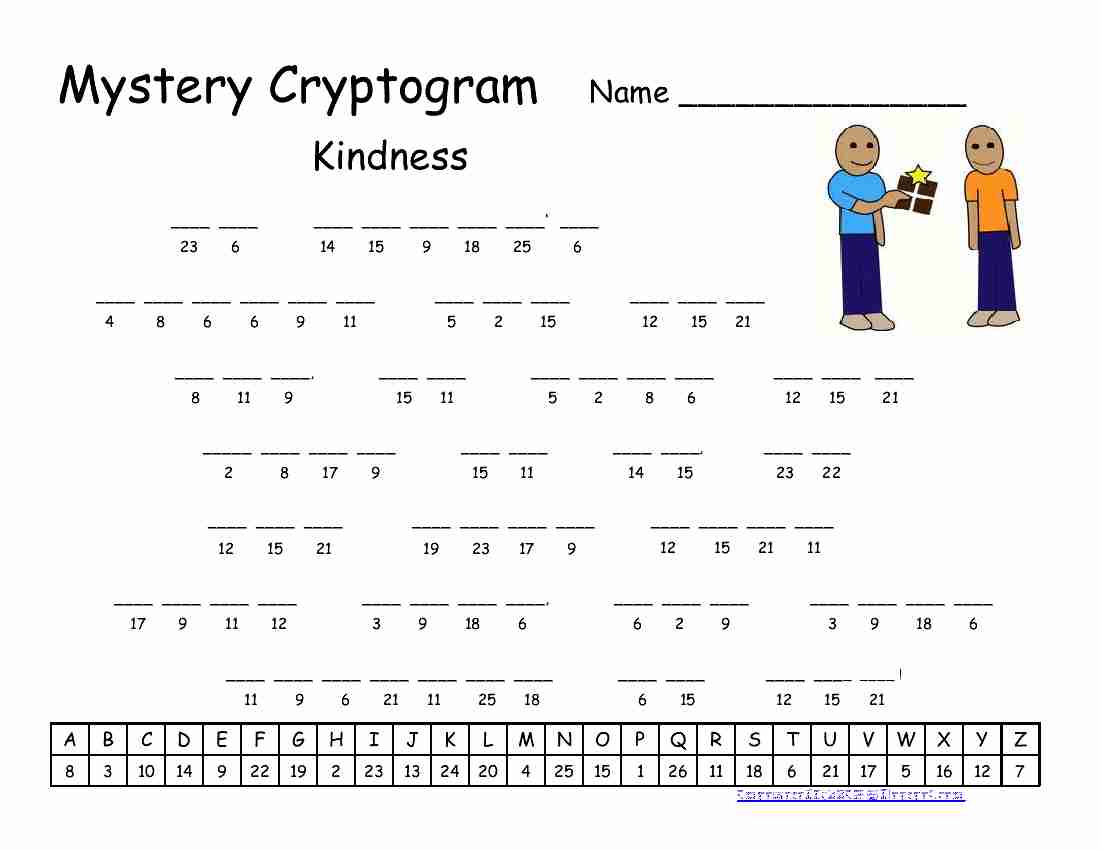 Empowered By THEM Kindness Cryptogram