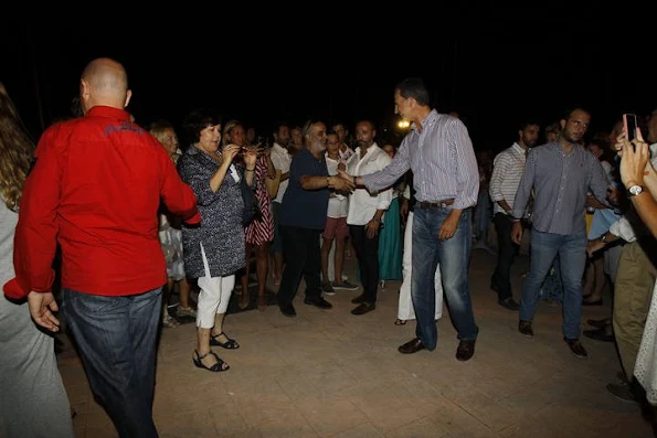 Queen Letizia  and King Felipe attended a Jaume Anglada concert in Palma de Mallorca