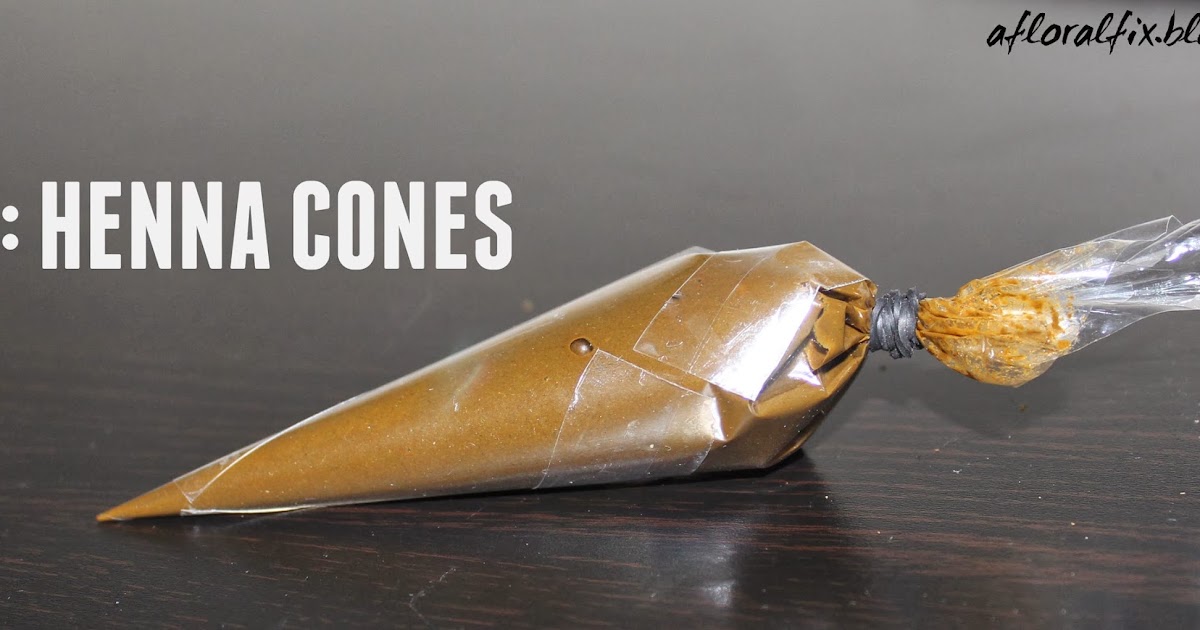 A Floral Fix How to Henna Cones