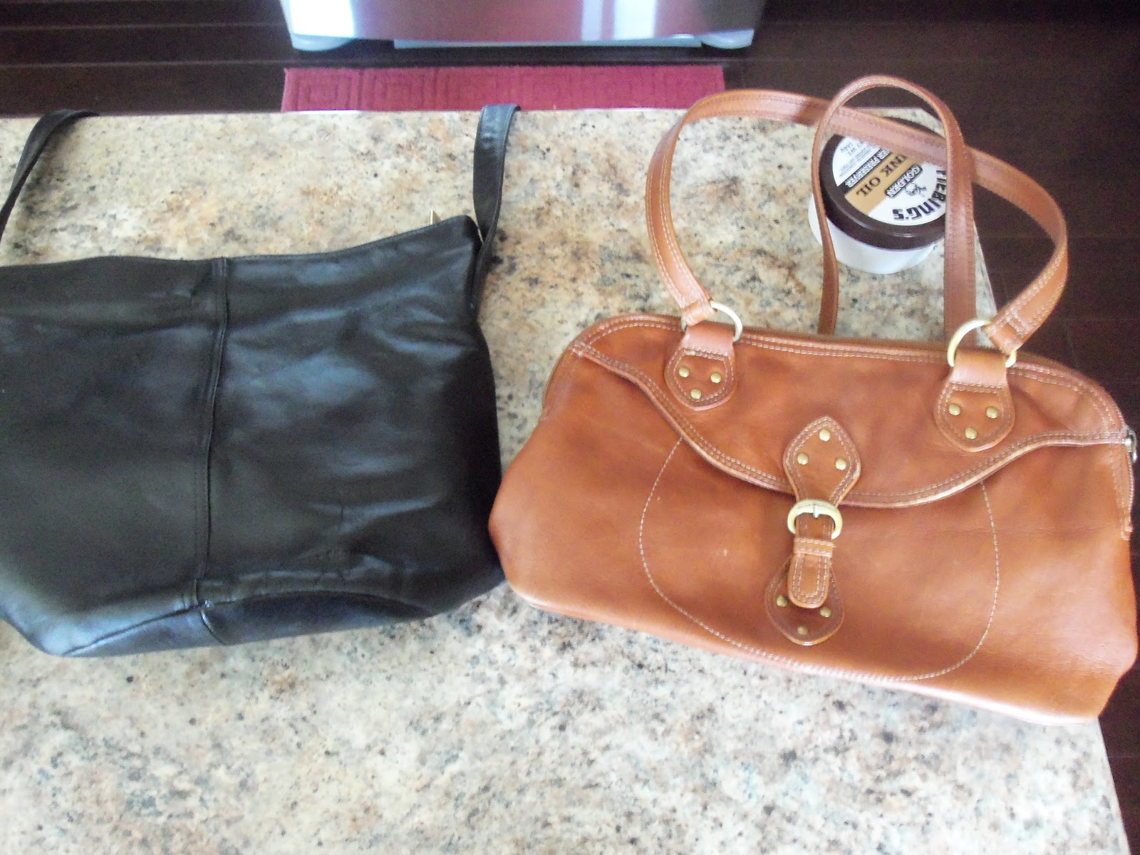 Jill Kemerer My Spring Break Project Restoring Leather Purses