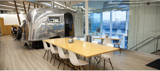 Vintage Airstream Trailers Inspire New Office Space Poppytalk