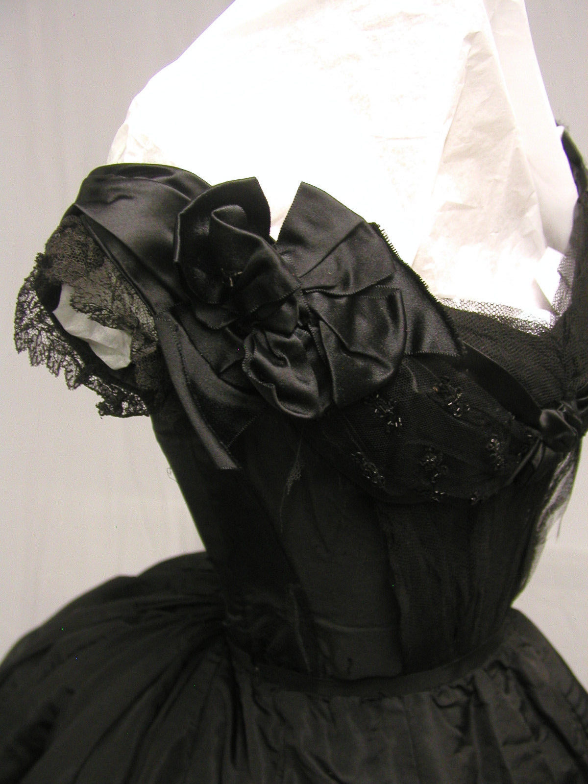 1860s evening dress