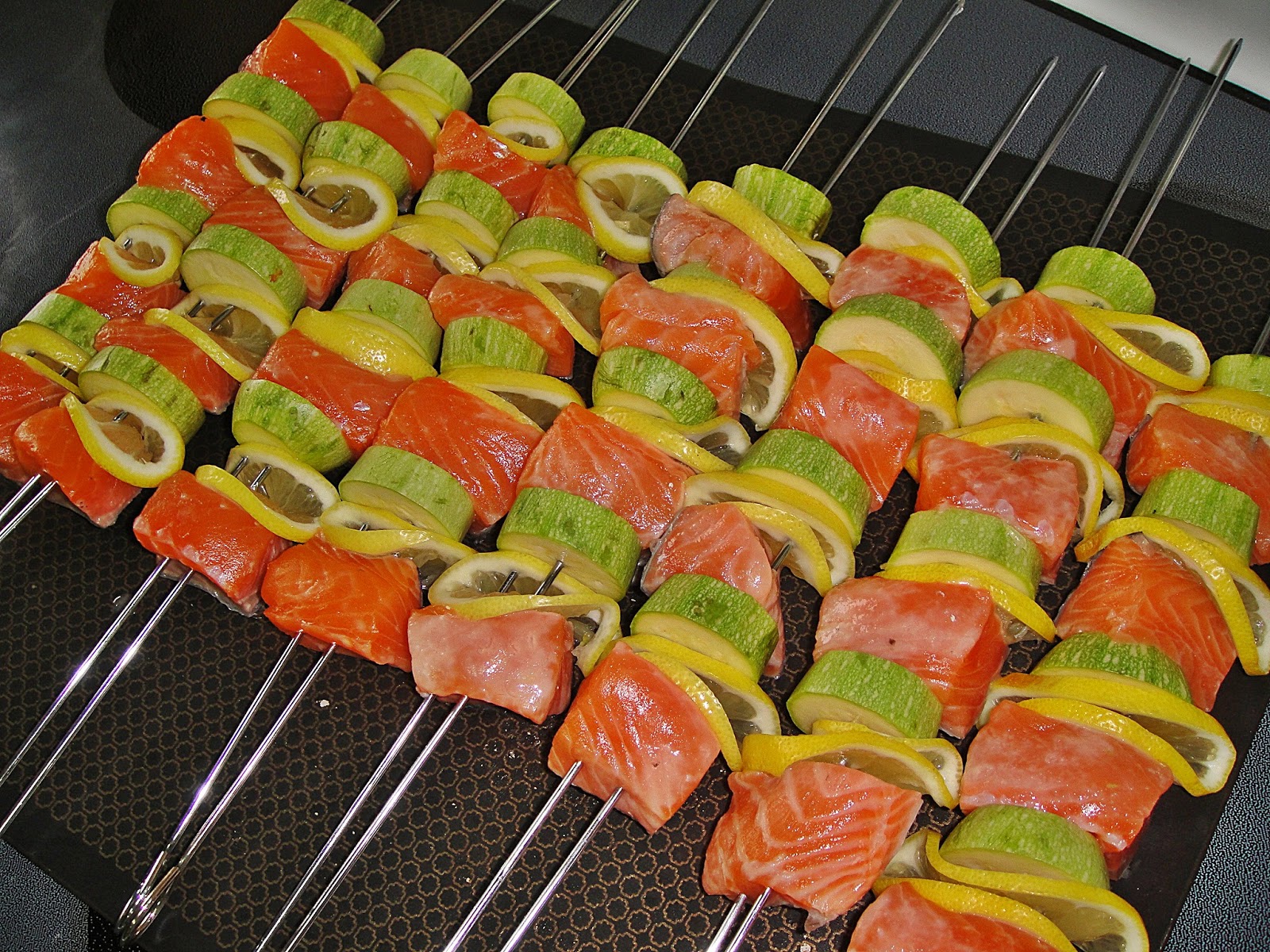 Maryam's Culinary Wonders 415. Salmon Skewers