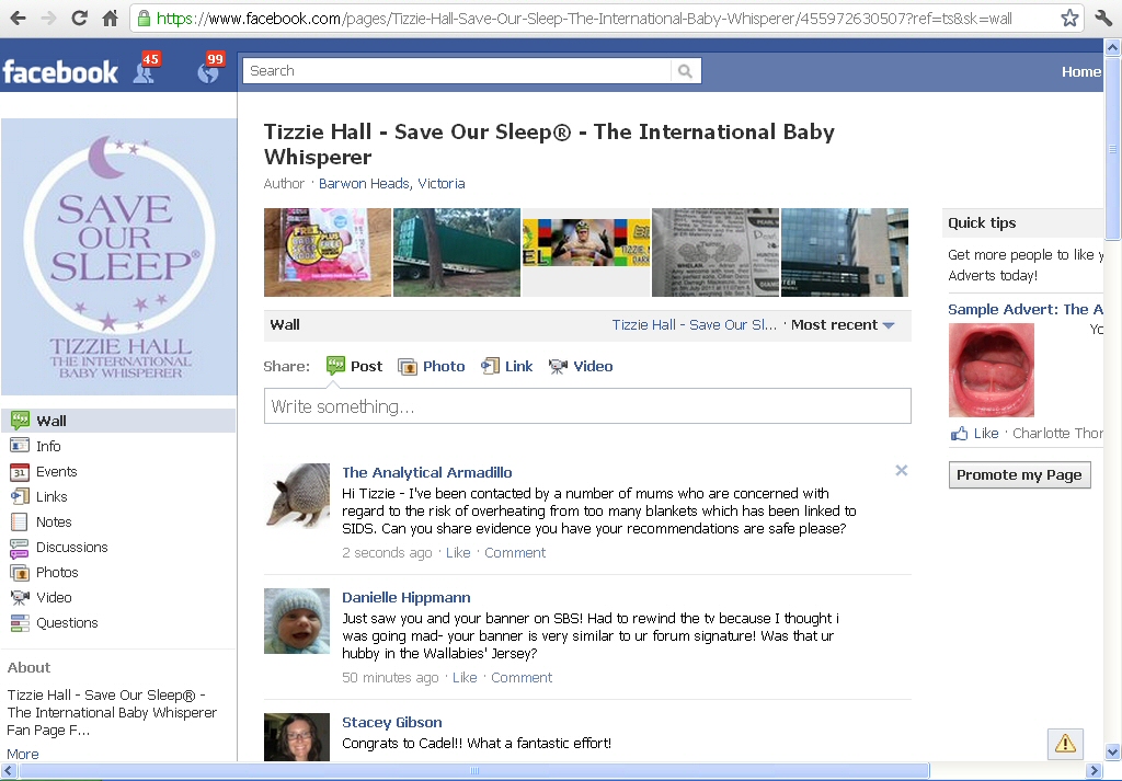 Analytical Armadillo Tizzie Hall & FSID, a formal request for