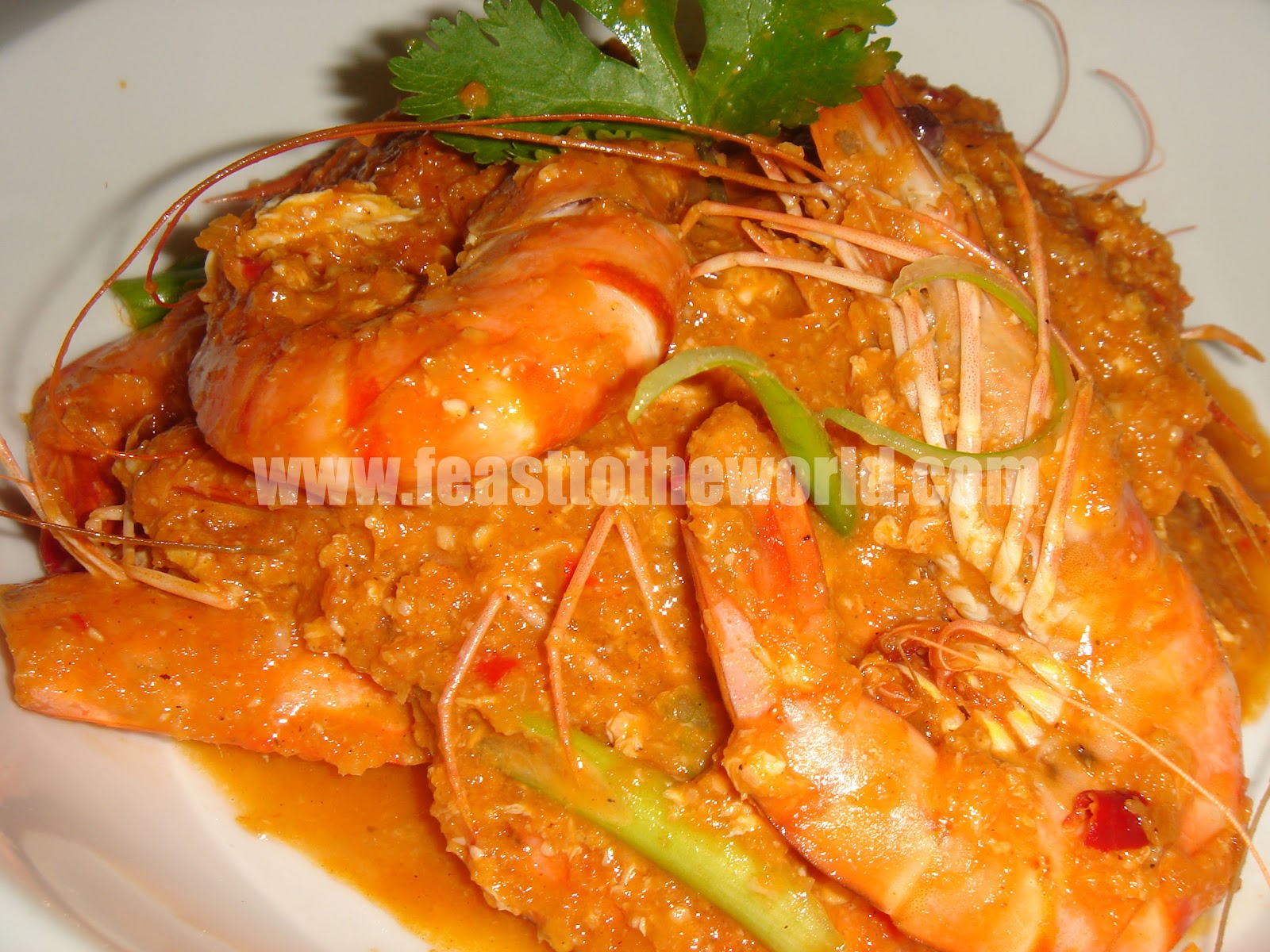 FEAST to the world A Crab In Disguise Singapore Chilli Prawns