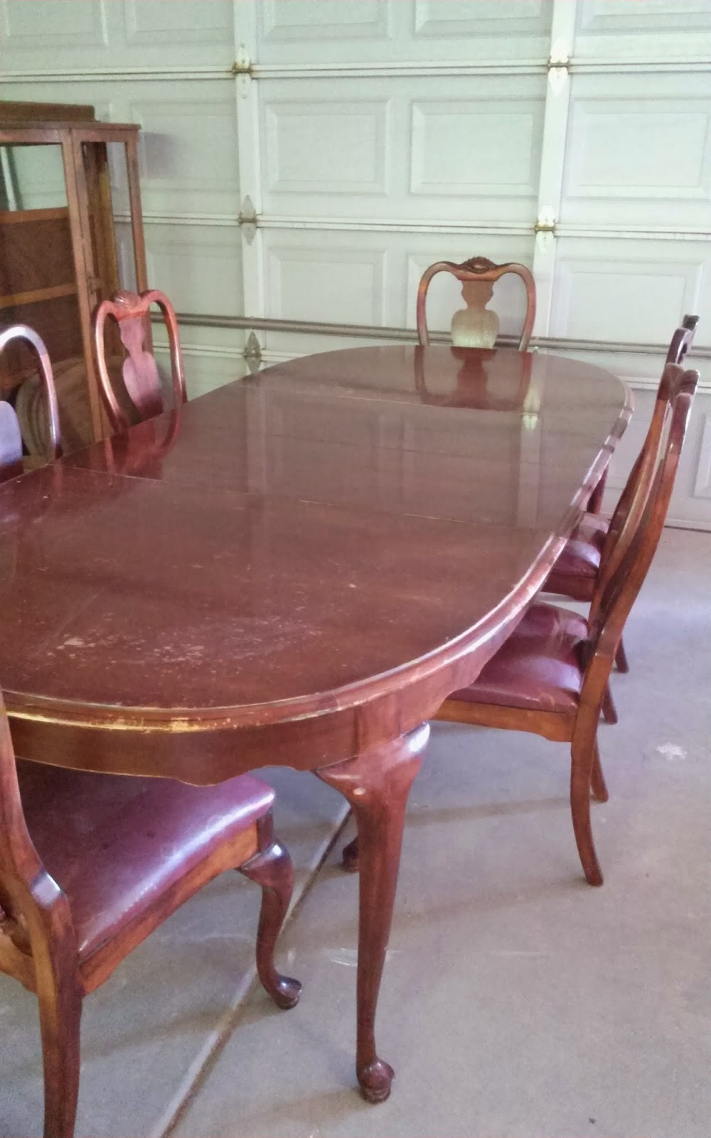 Large table with 6 chairs