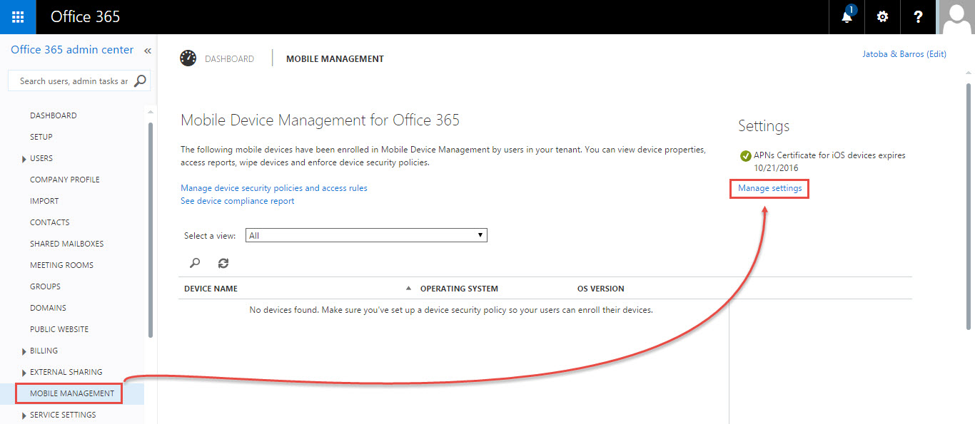 Mobile Device Management for Office 365 Articles United