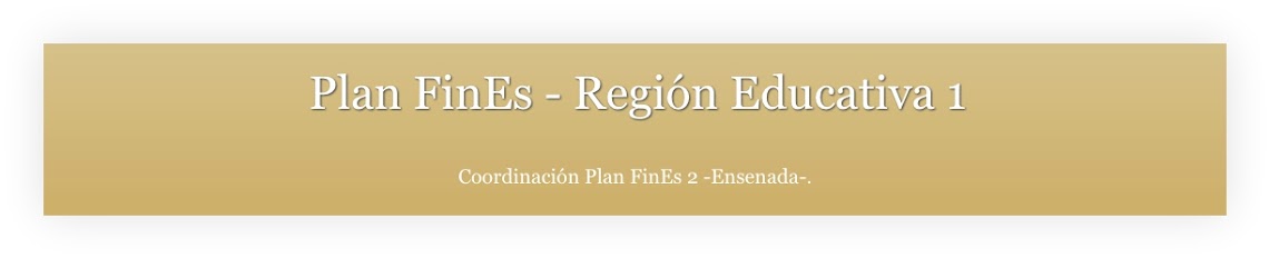 Plan FinEs - Región Educativa 1