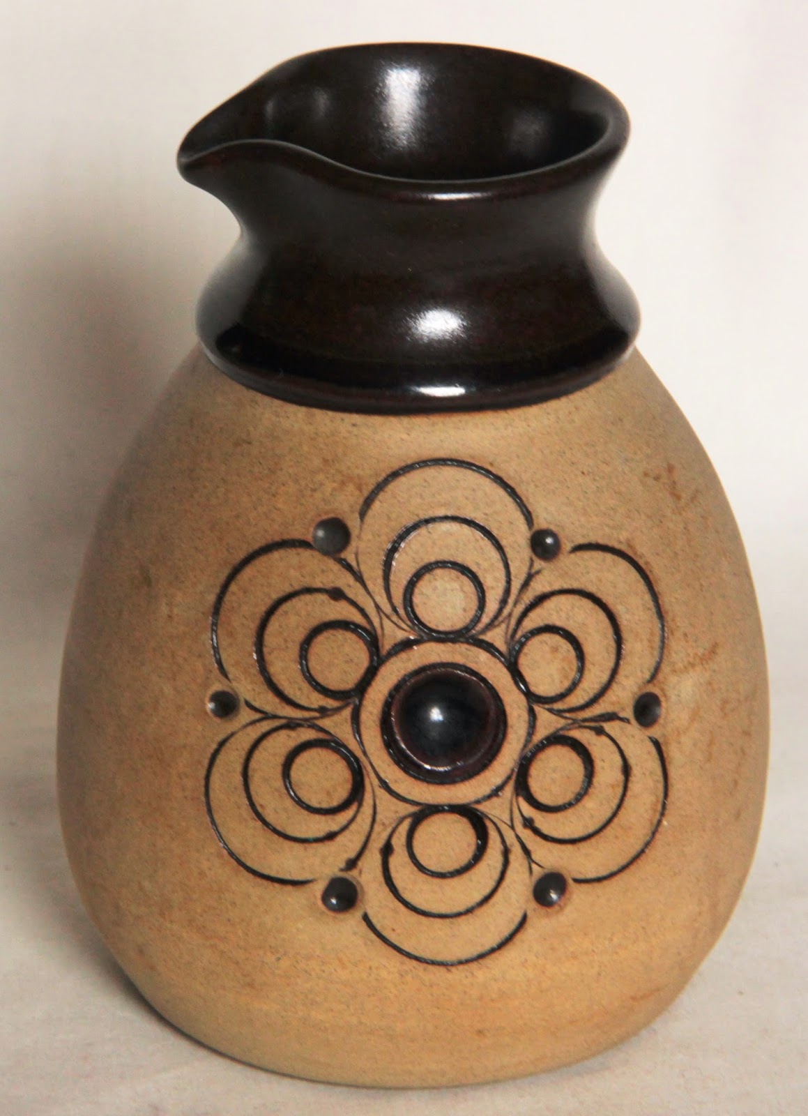 Curio Gifts Small Stoneware Handleless Jug Jersey Pottery