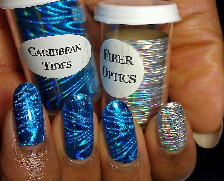 ANOTHER Bottle of Polish?! Dollar nail art foil Caribbean Tides