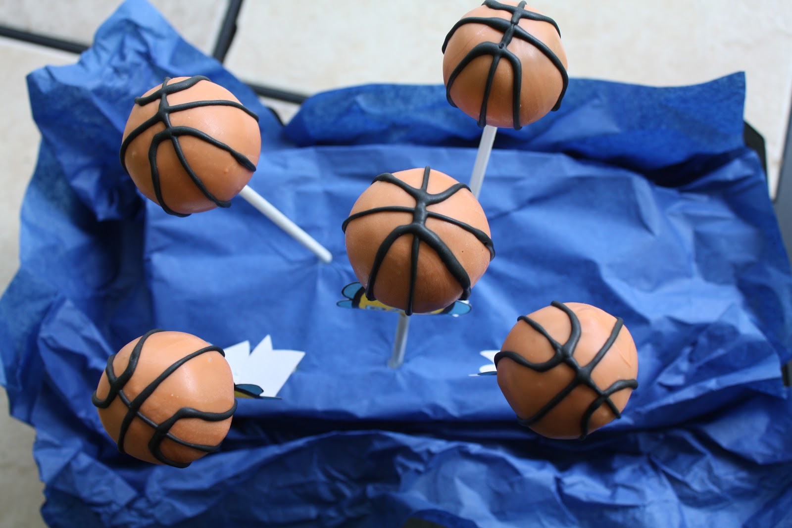 Mel's Sweet Treats Basketball Cake Pops