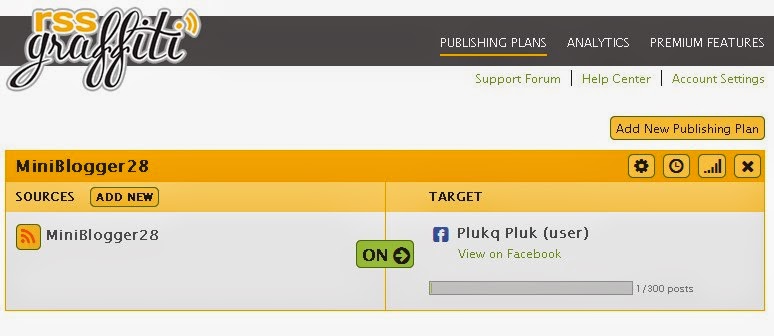 Cara Share langsung posting blog RSSGraffiti