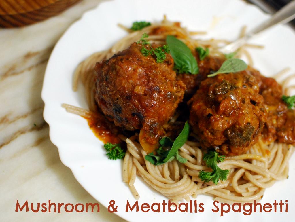 THE NANCY WILDE EXPERIENCE Mushroom & Meatballs Spaghetti