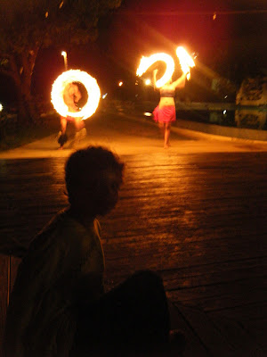 Fiji fire dancers