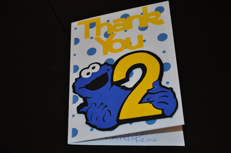 R + R Creations Cookie Monster Thank yous!