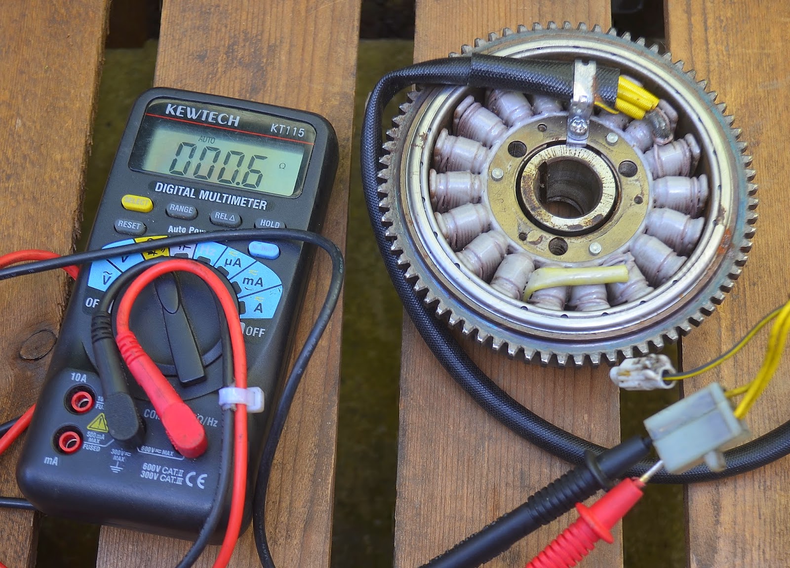 How to test stator on a motorcycle