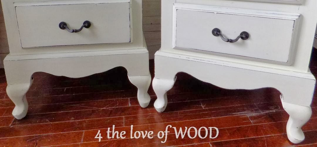 4 the love of wood POTTERY BARN STYLED NIGHTSTANDS white bedside