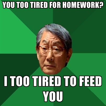 Too exhausted for school picture