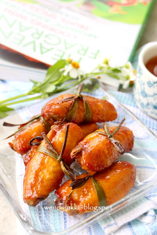 Table for 2.... or more Plum Sauce Chicken Wings Baked in a Flash