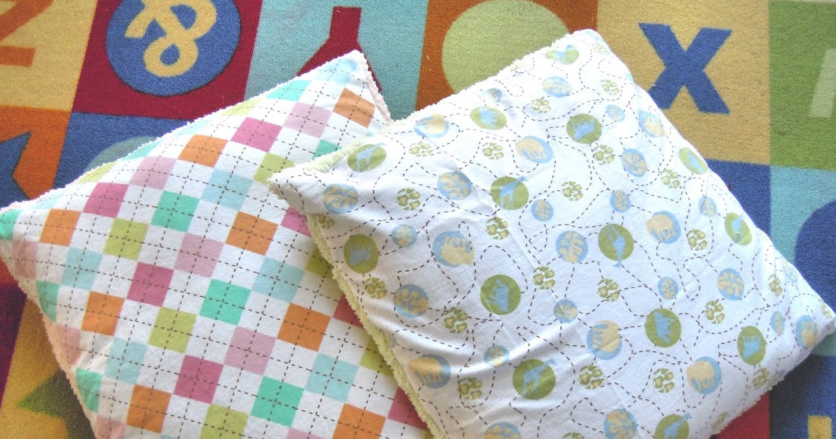 Naturally Creative Mama Soft Pillow Slip Cover Tutorial