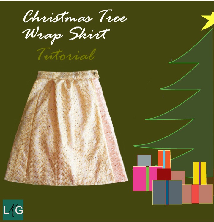 Christmas Tree Wrap Skirt Tutorial Scattered Thoughts of a Crafty Mom