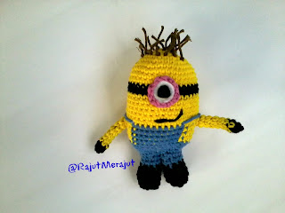 Amigurumi Minions, Phil Minions, Minions, Despicable Me, Boneka Minions