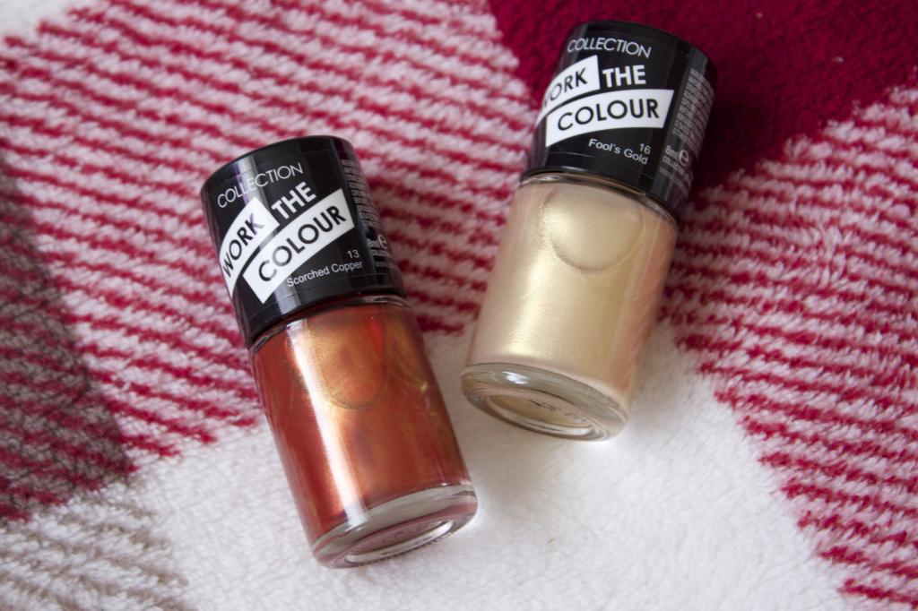 Collection autumnal nail polishes