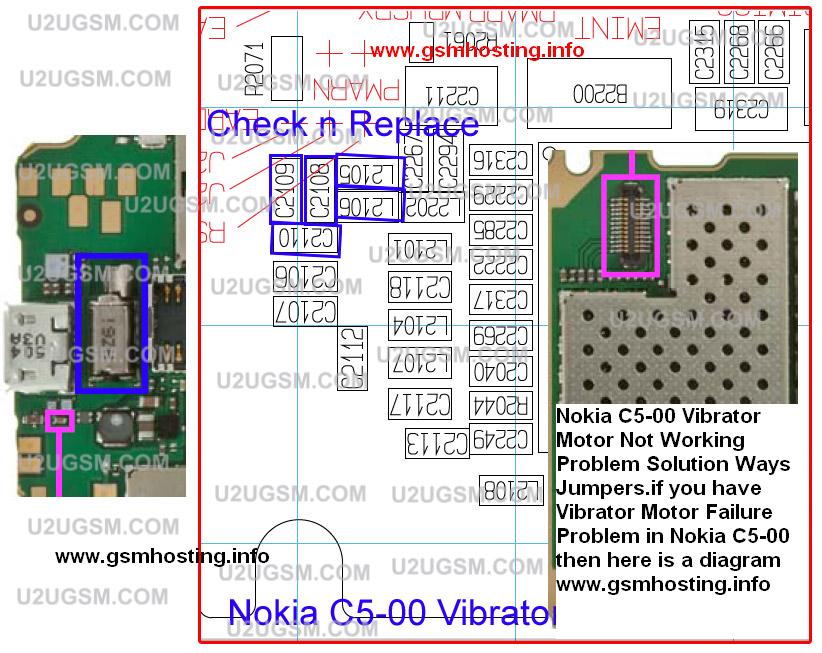 cellfirmware Nokia C500 Vibrator Motor Not Working Problem Solution