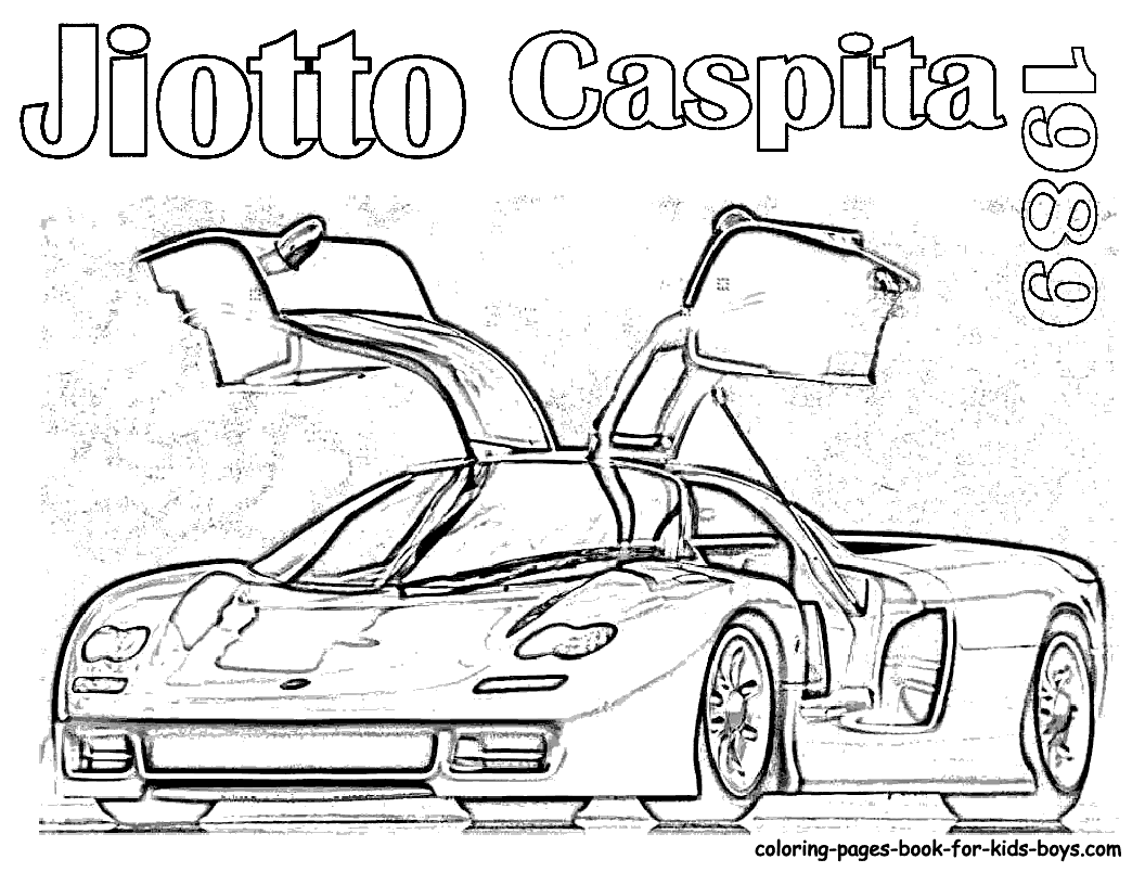 Pictures Of Sports Cars To Colour In