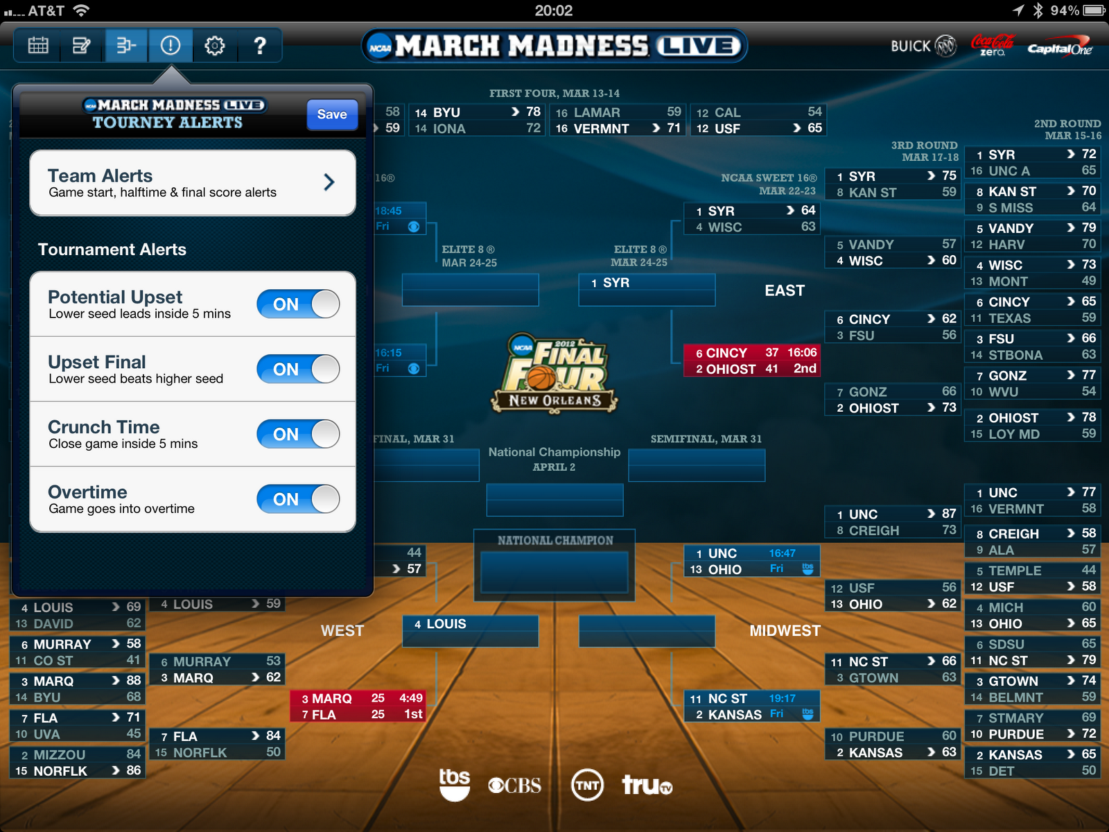 the intersection My Review of the CBS / Turner NCAA March Madness App