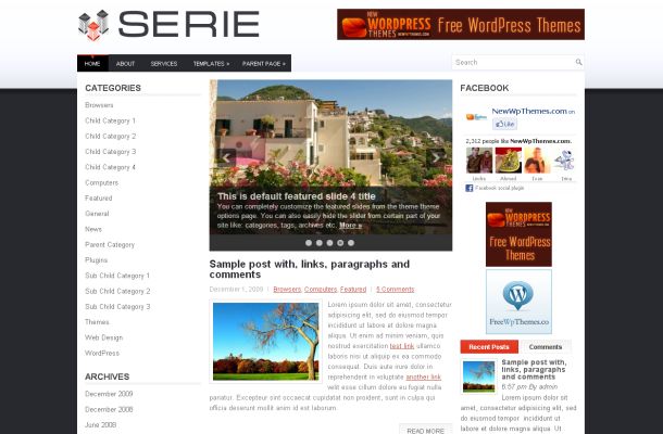 Free Wordpress White Business Theme Template Free Wordpress White Business Theme Template