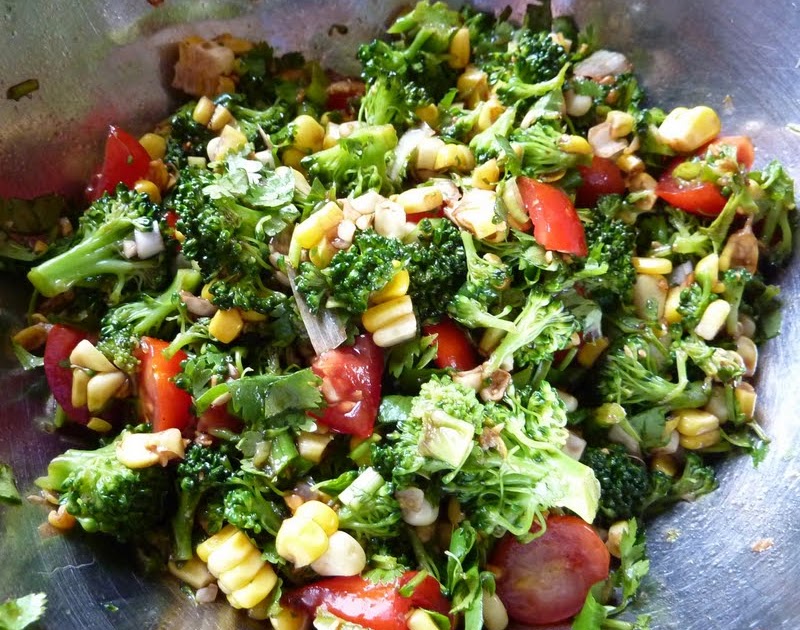 LIFE IS GOOD CORN BROCCOLI AND TOMATO SALAD