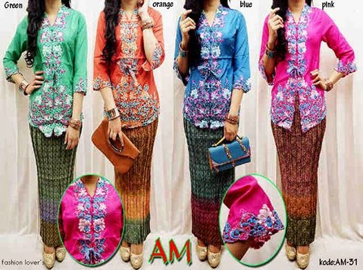 baju kebaya pengantin modern bordir